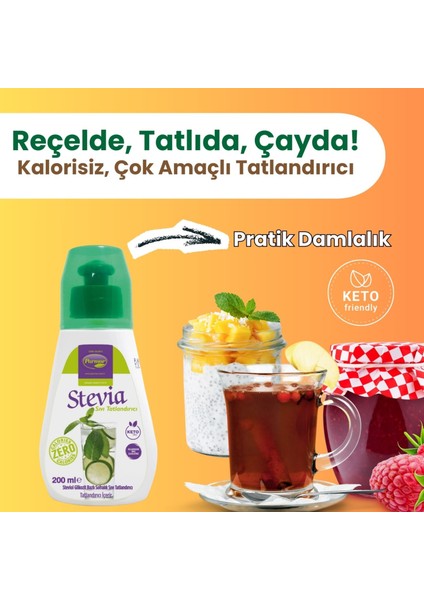Stevia Sıvı Tatlandırıcı 200 ml ( Stevia Bazlı ) modelleri