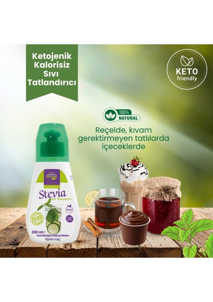 Stevia Sıvı Tatlandırıcı 200 ml ( Stevia Bazlı ) indirimleri