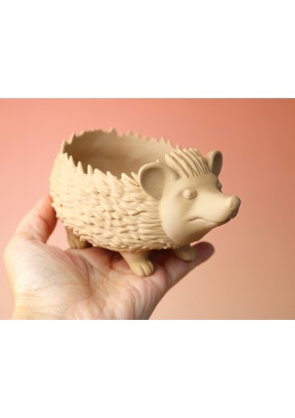 Kirpi Şeklinde Dekoratif Saksı – Masaüstü ve Ev Dekoru fırsatları