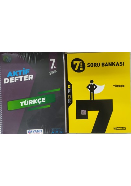 Yanıt Yayınları 7. Sınıf Aktif Defter Türkçe+Hız 7.sınıf Türkçe Soru Bankası