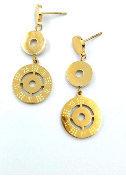 Gold Renk Figürlü Çelik Küpe fırsatları