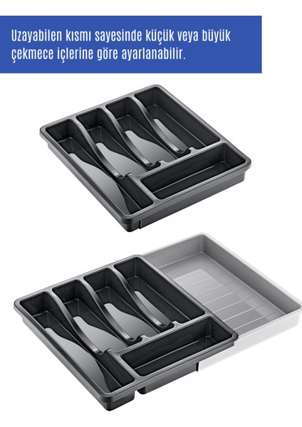 Uzayabilen Ayarlanabilir Pratik Çekmece Içi Kaşıklık fırsatları