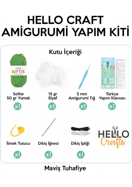 Sevimli Ayıcık Amigurumi Yapım Kiti Türkçe Billy The Bear modelleri