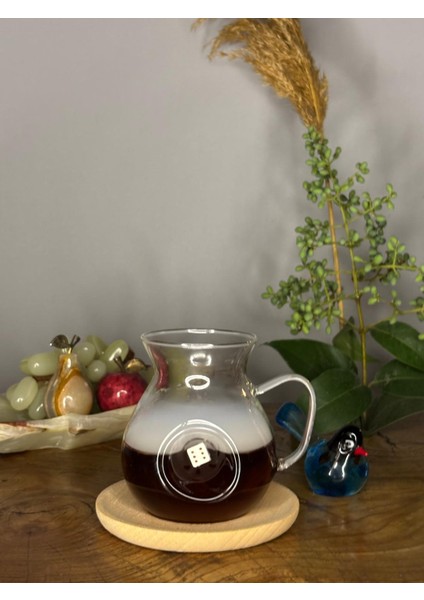 Zar Figürlü Kulplu Çay Bardak 2 Li Set