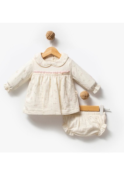 %100 Organik Pamuk Rose Girl Desen Külot+Elbise fırsatları