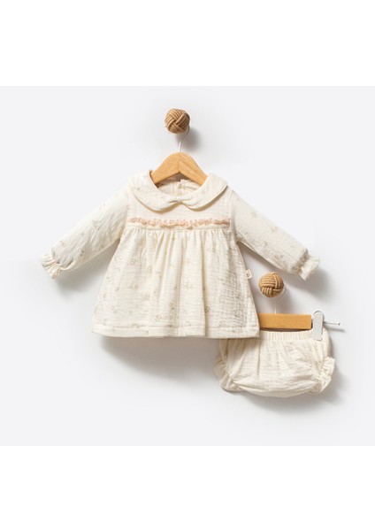 %100 Organik Pamuk Rose Girl Desen Külot+Elbise fiyatları