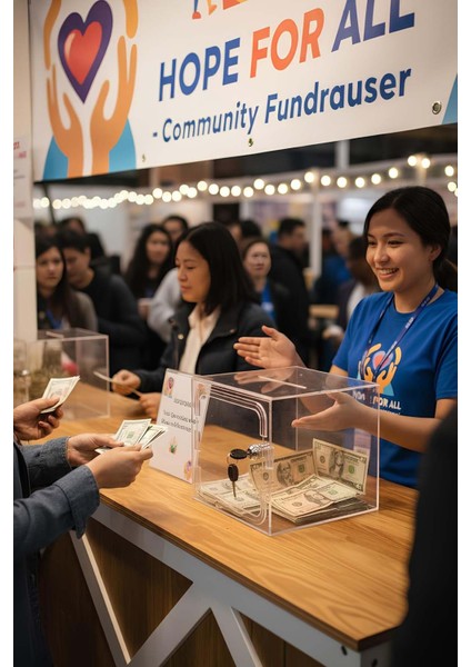 Kırılmaz Şeffaf Dilek, Şikayet Kutusu, Bahşiş Kutusu, Kumbara Tip Box Kilitli 20x20x20 cm indirimleri