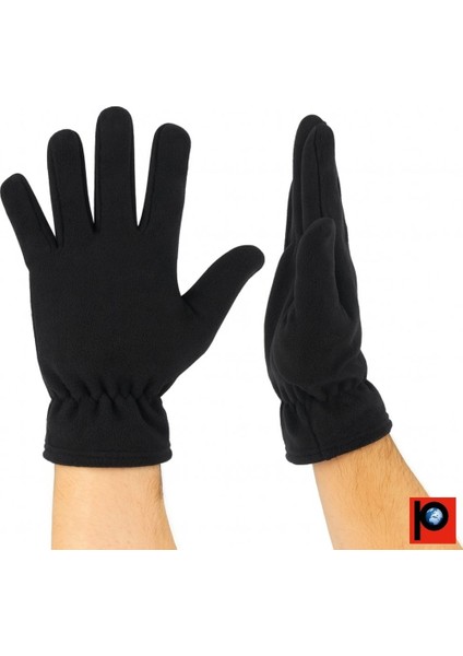 Erkek Kışlık Siyah Soğuktan Koruyucu Polar Eldiven