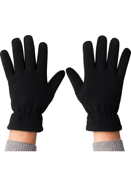 Erkek Kışlık Siyah Soğuktan Koruyucu Polar Eldiven fiyatları
