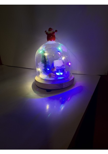 Yılbaşı Temalı Işıklı Lüks Fanus, Dekoratif ve Şık Hediye Seçeneği modelleri