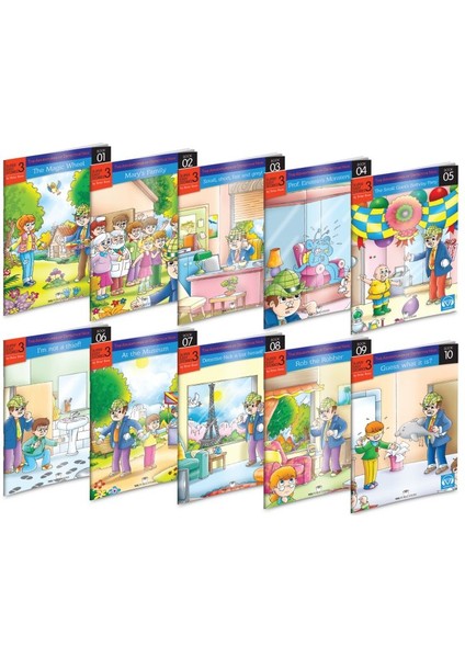 Ingilizce Ilkokul 3.sınıf Hikaye 10'lu Set Karekod Dinlemeli