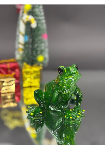 Yeşil El Yapımı Kurbağa Biblo fiyatları