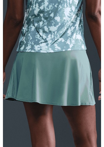 Victory Dri Fit Flouncy Tennis Skirt Kadın Volanlı Iç Cepli Taytlı Tenis Şort Etek Su Yeşil fırsatları