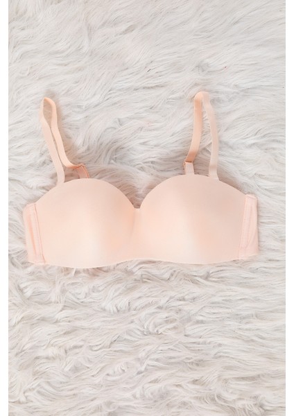 Somon Kadın Desteksiz Lazer Kesim Straplez Sütyen