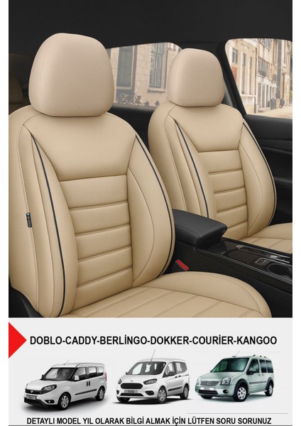 Jet Deri Üniversal Ticari Oto Koltuk Kılıfı(Doblo-Caddy-Berlingo-Dokker-Courier-Kangoo)