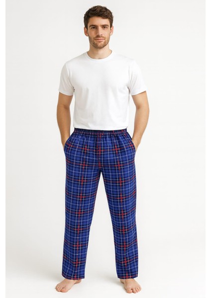 Erkek Desenli Cepli Tek Alt Lacivert-Kırmızı