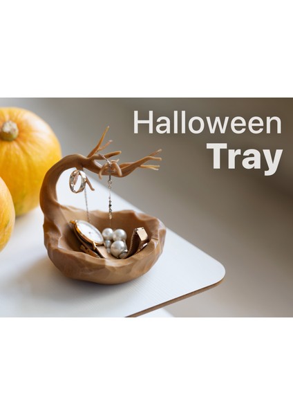 Ağaç Dallı Dekoratif Takı Standı – Modern Masaüstü Düzenleyici