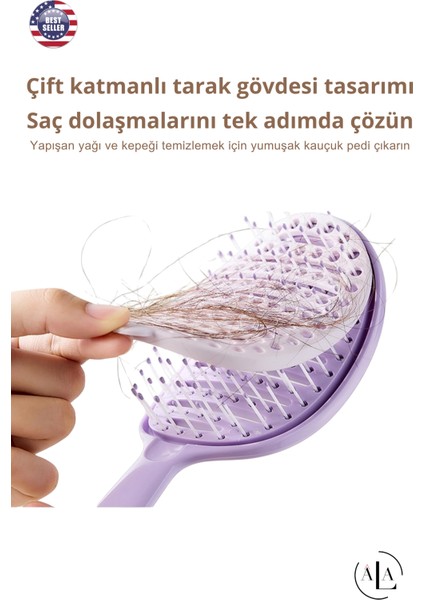 Saç Fırça Kolay Temizlenen Havalandırmalı Saç Tarak Açma Tarama Tarağı modelleri