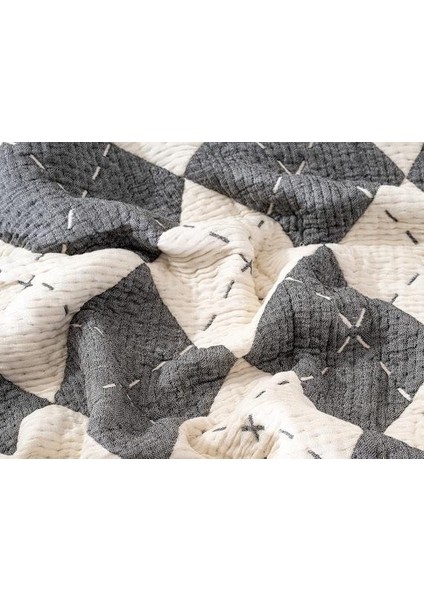 220 x 240 Ebatında 9 Katlı %100 Pamuk Müslin Yorgan Yatak Örtüsü,pike Baklava Model Antrasit fiyatları