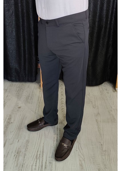 Bayaygun 0510 Nokta Desenli Dar Kesim Pantolon _füme fiyatları