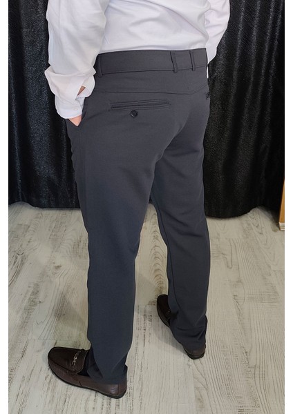 Bayaygun 0510 Nokta Desenli Dar Kesim Pantolon _füme fırsatları