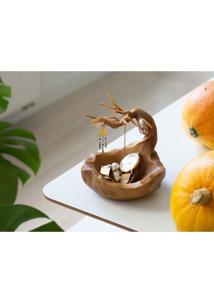 Ağaç Dallı Dekoratif Takı Standı – Modern Masaüstü Düzenleyici modelleri