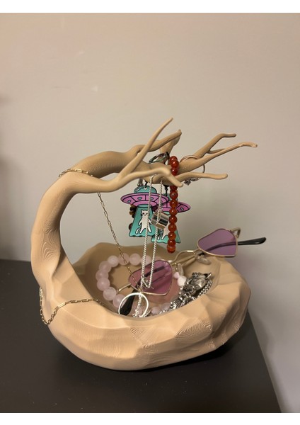 Ağaç Dallı Dekoratif Takı Standı – Modern Masaüstü Düzenleyici indirimleri