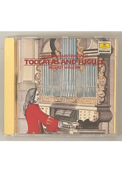Johann Sebastian Bach Helmut Walcha Toccaten Und Fugen CD (Orijinal Dönem Baskı Cd)