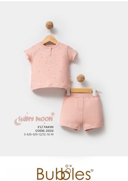 %100 Organik Pamuk Ay Yıldız Baskı Eoke Tex Sertifikalı Kız Bebek Şortlu Takım fiyatları
