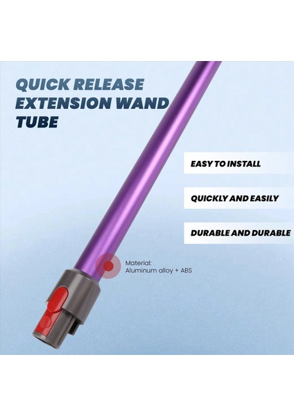 Dyson V7 V8 V10 V11 Mor Için Hızlı Çıkarma Uzatma Çubuğu Tüpü (Yurt Dışından) fırsatları