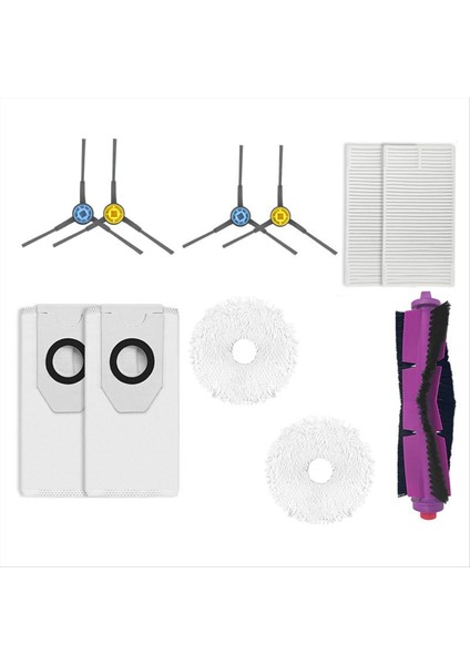 Midea V12 V10 W11 Ana Yan Fırça Hepa Filtre Paspas Bezi Toz Torbası (Yurt Dışından)