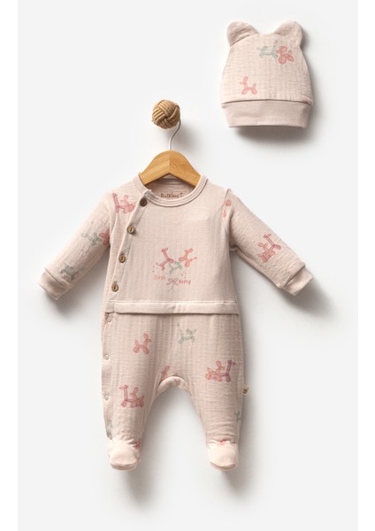 %100 Organik Pamuk Bırth Party Kız Bebek Düğmeli Tulum fiyatları