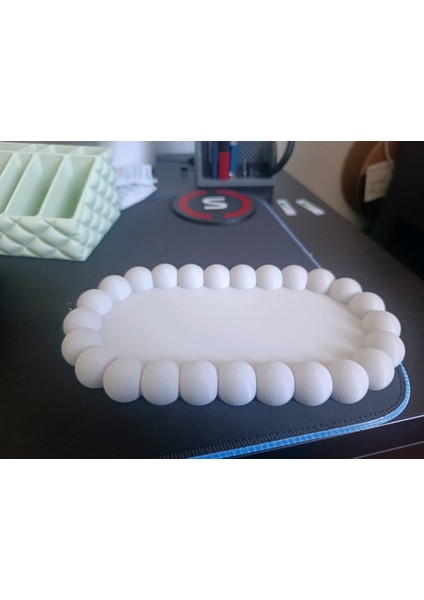 Modern Kabarcık Kenarlı Dekoratif Oval Tepsi – Takı & Aksesuar Düzenleyici modelleri