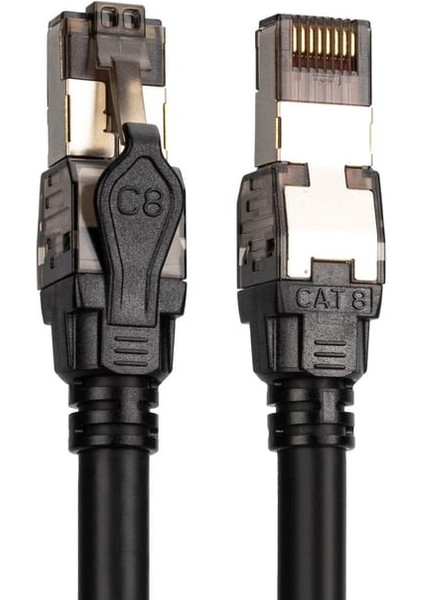 Cat 8.1 Ultra Hızlı Ethernet Kablo – 1 Metre S/ftp (40GBPS / 2000 Mhz)