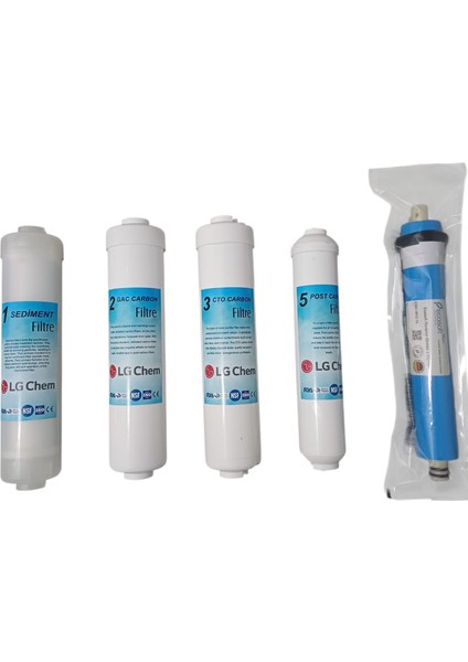 LG Kapalı Kasa Su Arıtma 5'li Filtre Seti