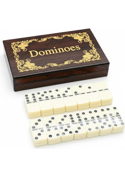 Lüks Ahşap Kutulu Türkiye Logolu Premium Domino Seti 28 Parça 6 Çift - Aile Oyunu Yeni Yıl Hediyesi fiyatları