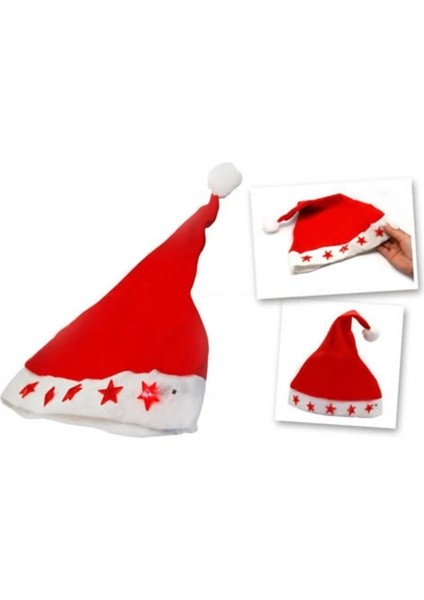 Işıklı Noel Baba Şapkası, Yılbaşı Eğlencesi Için Renkli ve Neşeli Tasarım fırsatları