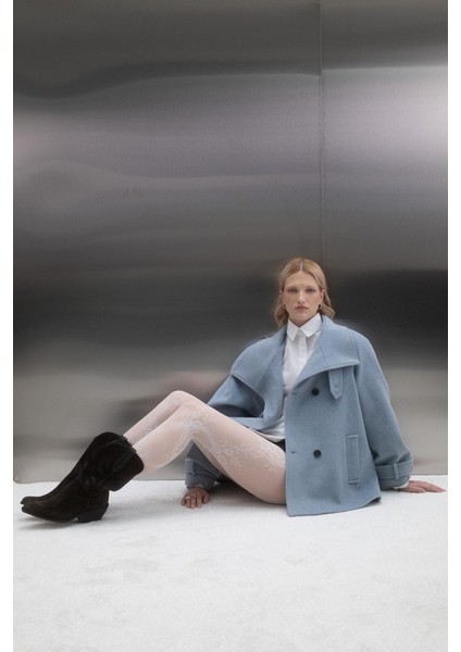 Reglan Kol Oversize Kaban Mavi