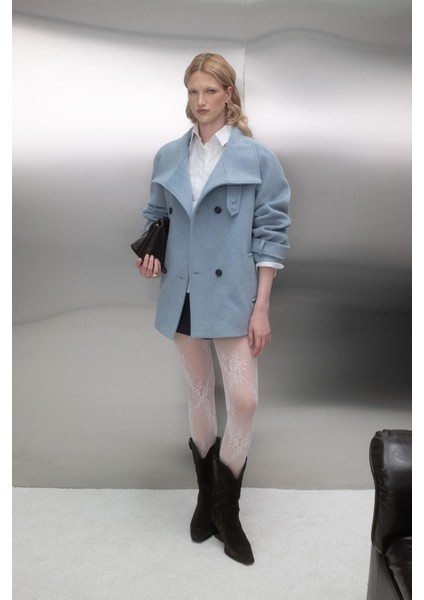 Reglan Kol Oversize Kaban Mavi fiyatları