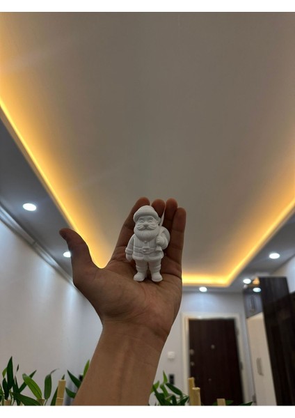 Beyaz Noel Baba Figür, Yılbaşı Konsepti, 3D Midi Boy, Süs ve Hediyelik fiyatları