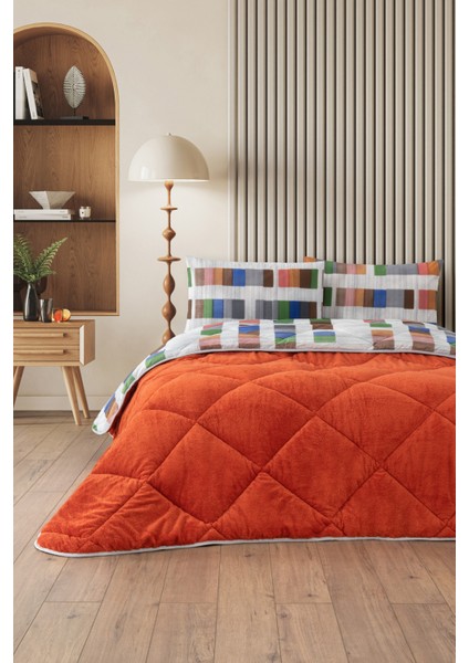Veluna Battal Boy Lüx Wellsoft Yorgan Çift Taraflı - 2 Adet Yastık Kılıflı Yorgan Seti 215X235 cm modelleri