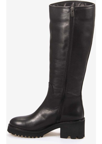 Kadın Hakiki Deri Siyah Günlük Çizme EVS5032 fiyatları