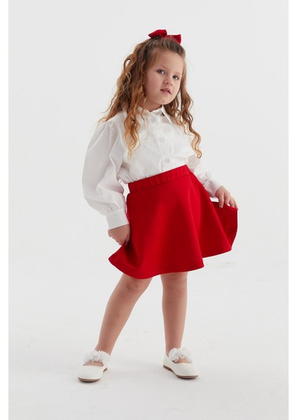 Çocuk Scuba Etek Kırmızı modelleri