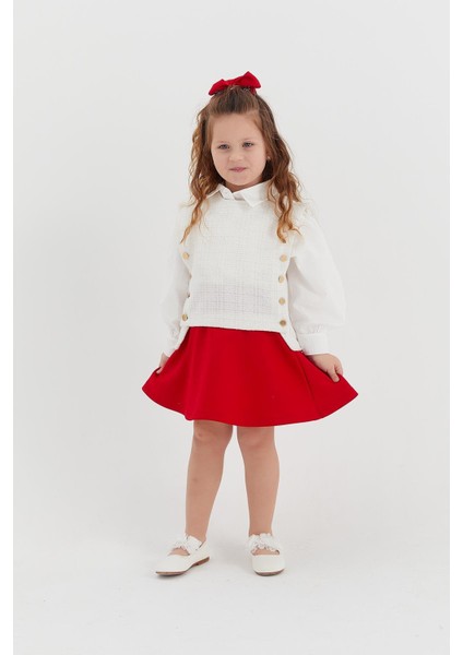 Çocuk Scuba Etek Kırmızı fırsatları