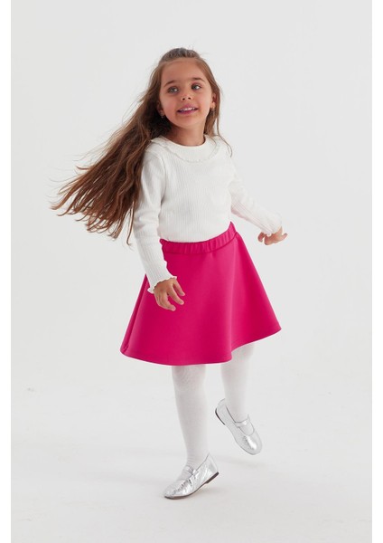 Çocuk Scuba Etek Fuşya modelleri