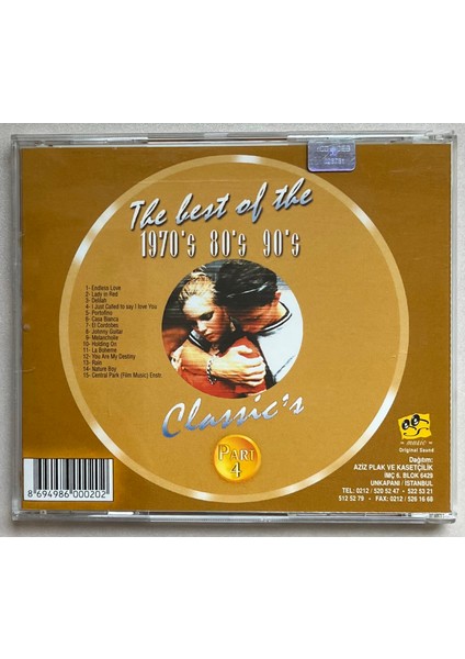 The Best Of The 1970'S 80's 90's Classic's Part 4 CD (Orijinal Dönem Baskı Cd) fiyatları