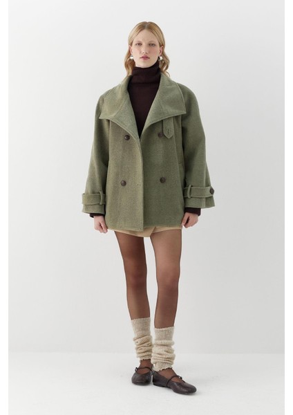 Reglan Kol Oversize Kaban Haki modelleri