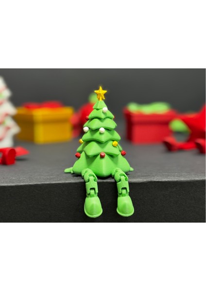 Renkli Yılbaşı Ağacı Süsü, Neşeli ve Şık Dekoratif Figür