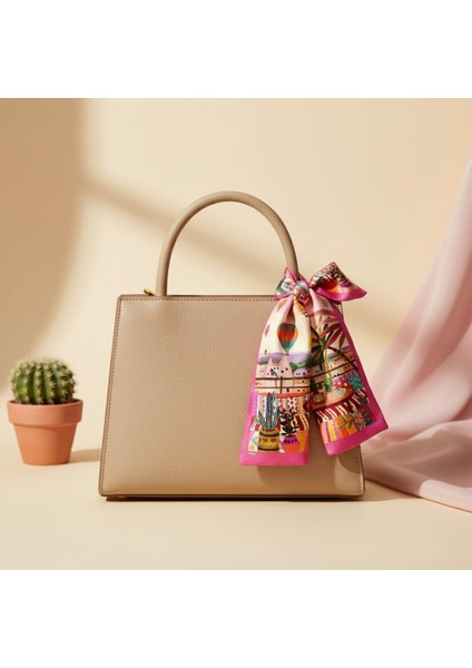 Kapadokya Manzaralı Desenli Bandana Fular fiyatları