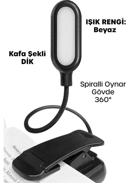 LED Klipsli Mini Kitap Okuma Lambası Mandallı Pille Çalışan Işık Masa Lambası Kitap Okuma Işığı Dik fiyatları